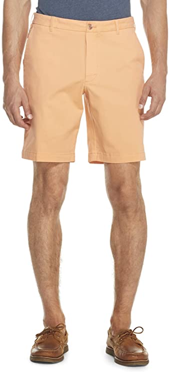 Mens Izod Saltwater Flat Front Chino Golf Shorts