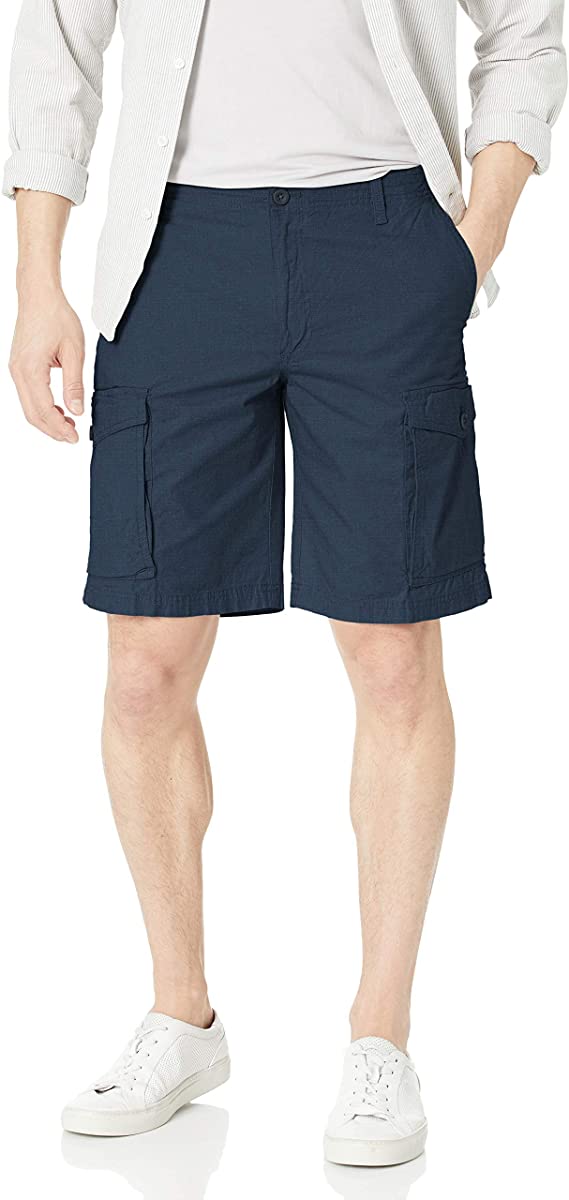 Izod Mens Saltwater Rip Stop Flat Front Cargo Golf Shorts