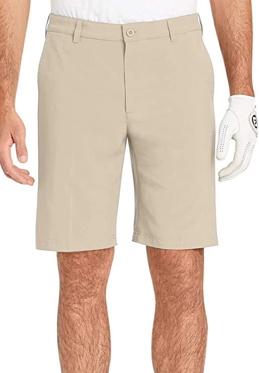 Izod Mens Swingflex Flat Front Golf Shorts