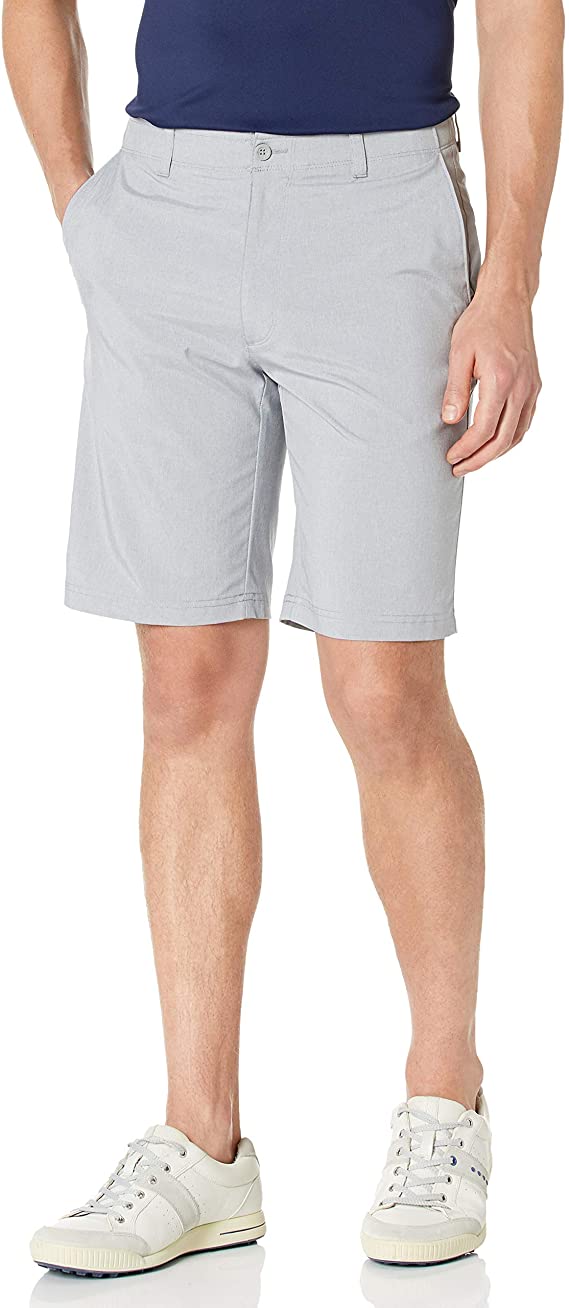 Mens Jack Nicklaus Flat Front Yarn Dye Heather Golf Shorts