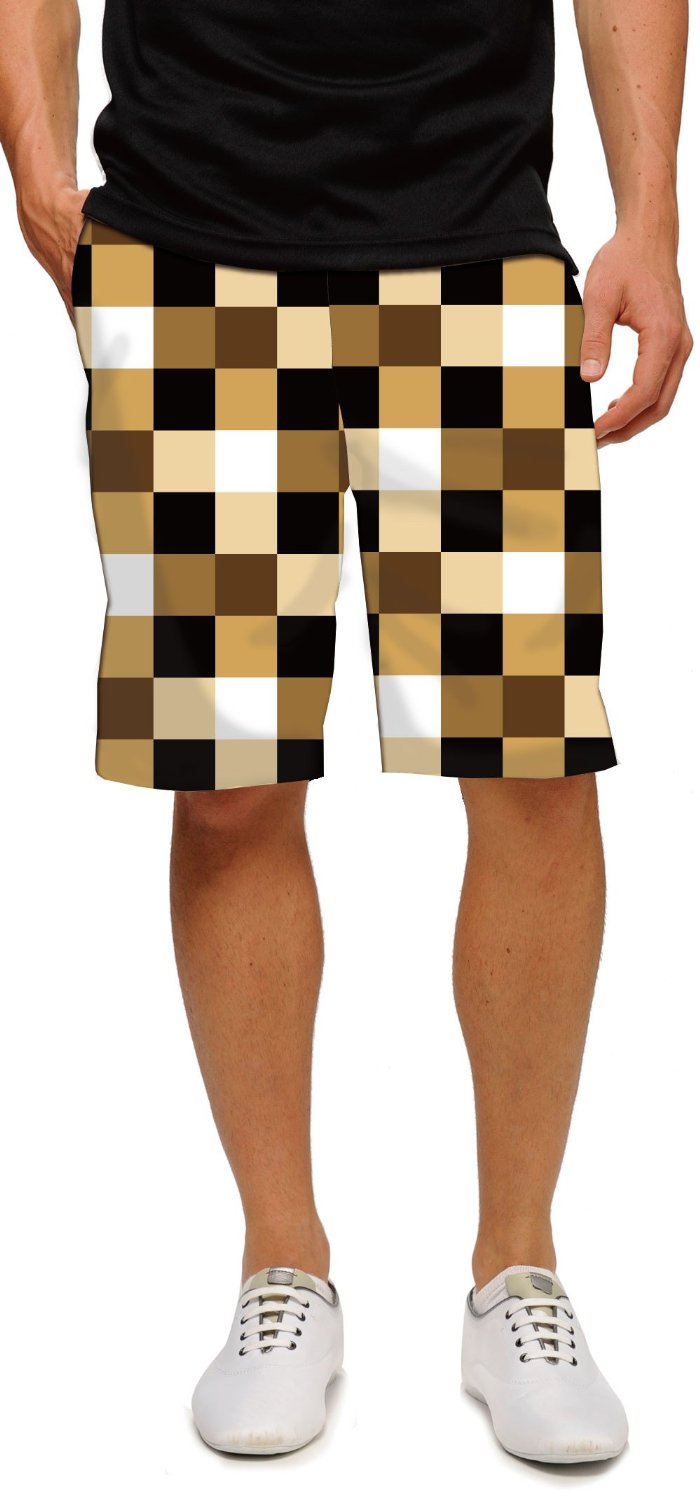 Mens Loudmouth Checkmate Golf Shorts