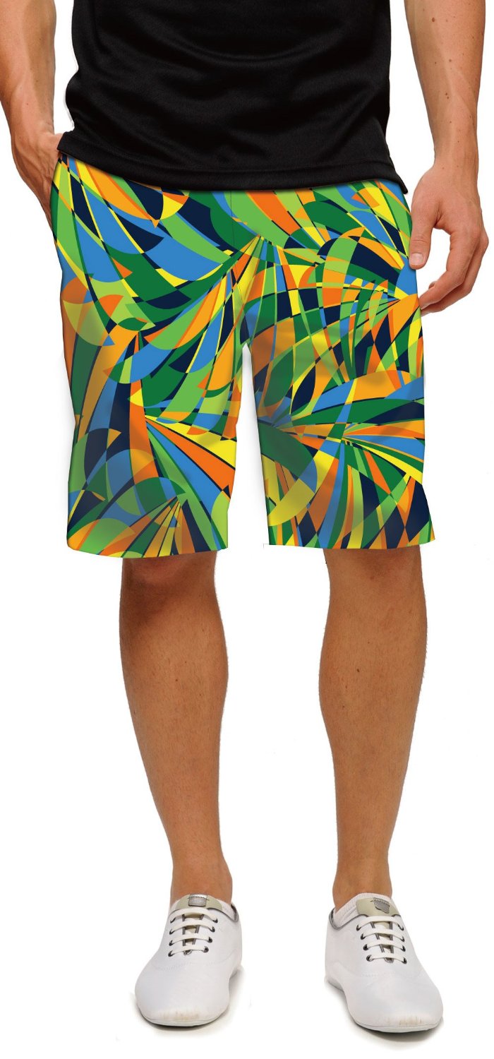 Mens Loudmouth Peacock Golf Shorts