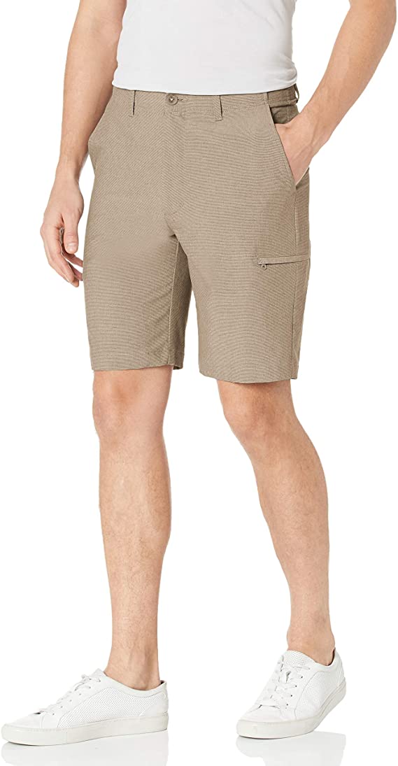 Haggar Mens Active Series Performance Utility Golf Shorts