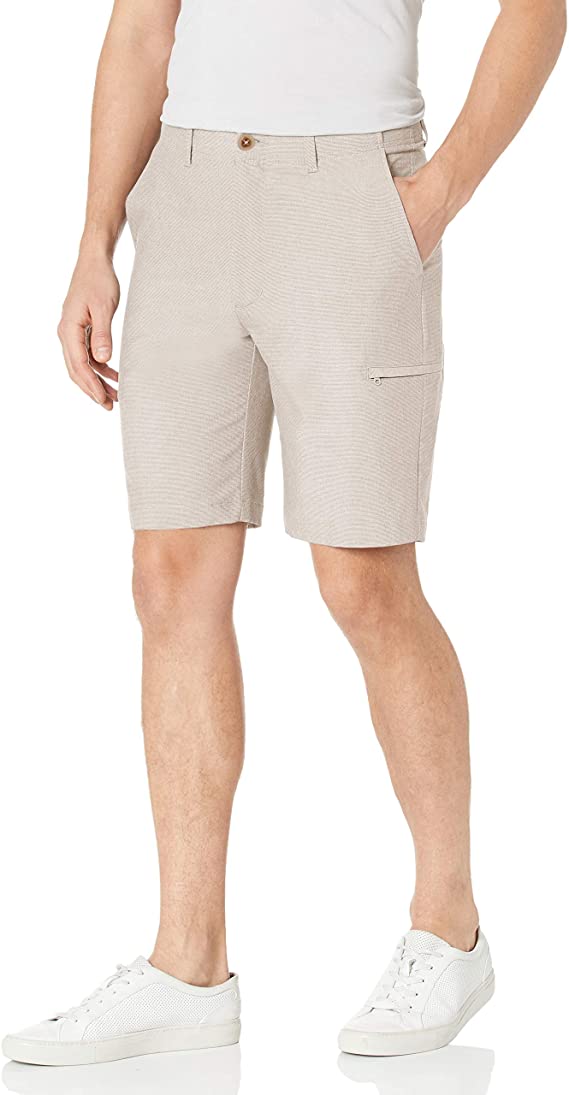 Haggar Mens Active Series Performance Utility Golf Shorts