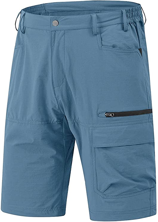 Rdruko Mens Relaxed Fit Cargo Golf Shorts