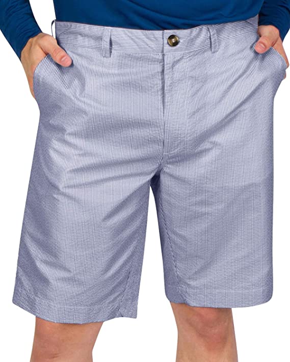 Mens Three Sixty Six Seersucker Golf Shorts