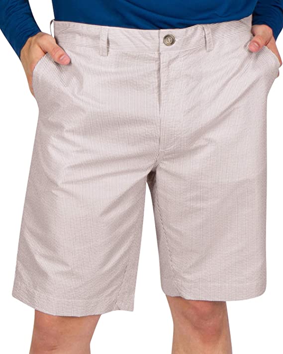 Three Sixty Six Mens Seersucker Golf Shorts