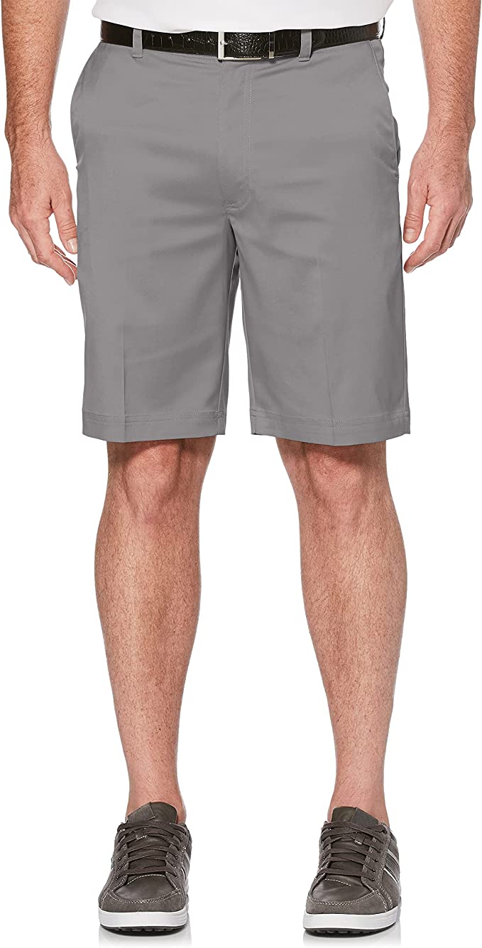 PGA Tour Mens Flat Front Active Waistband Golf Shorts