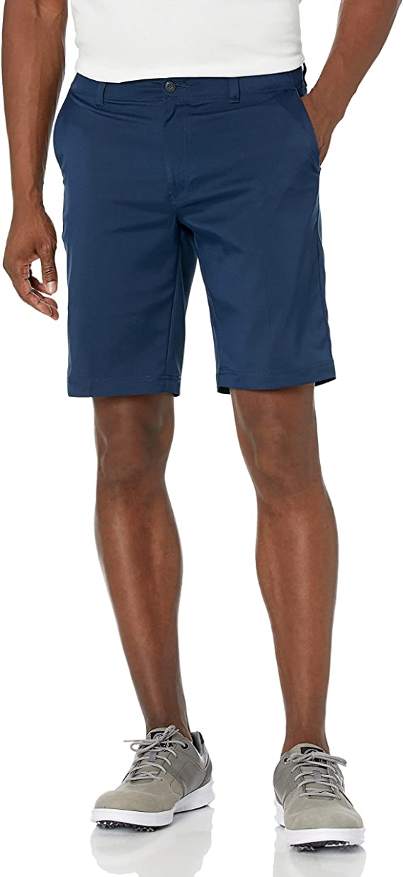 PGA Tour Mens Flat Front Active Waistband Golf Shorts