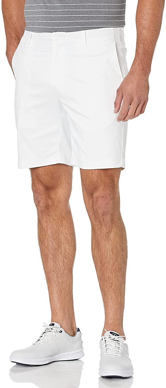 PGA Tour Mens Flat Front Active Waistband Golf Shorts