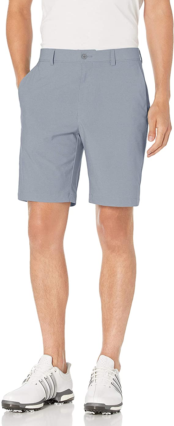 PGA Tour Mens Flat Front Eco Dobby Back Golf Shorts