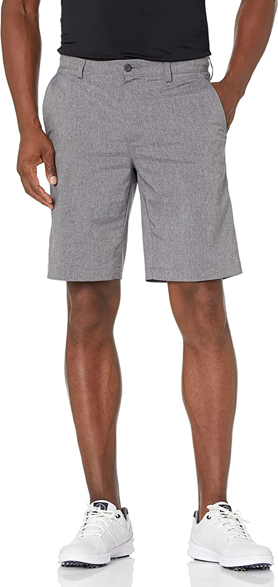 PGA Tour Mens Flat Front Heather Golf Shorts