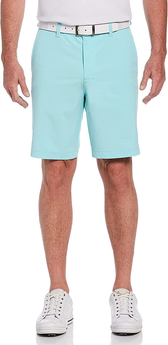 PGA Tour Mens Flat Front Horizontal Textured Stretch Golf Shorts