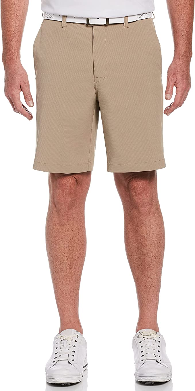 PGA Tour Mens Flat Front Horizontal Textured Stretch Golf Shorts