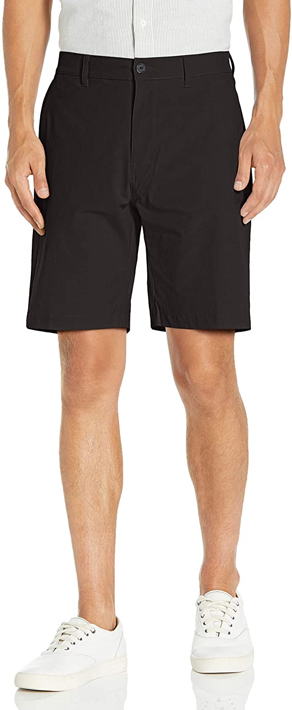 PGA Tour Mens Flat Front Horizontal Textured Stretch Golf Shorts