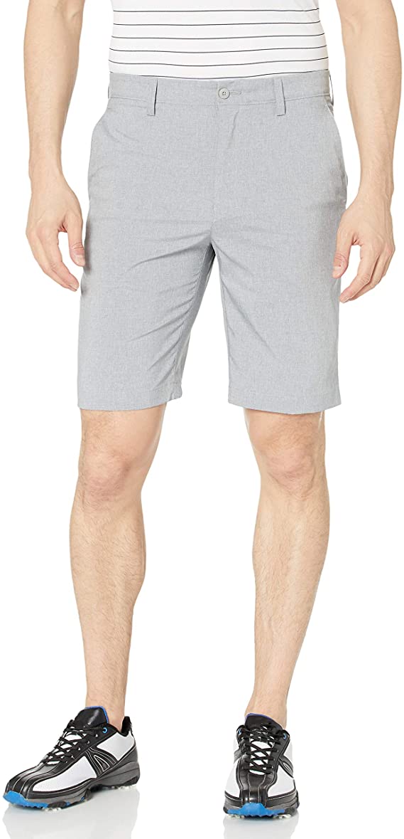 PGA Tour Mens Flat Front Hybrid Heather Golf Shorts