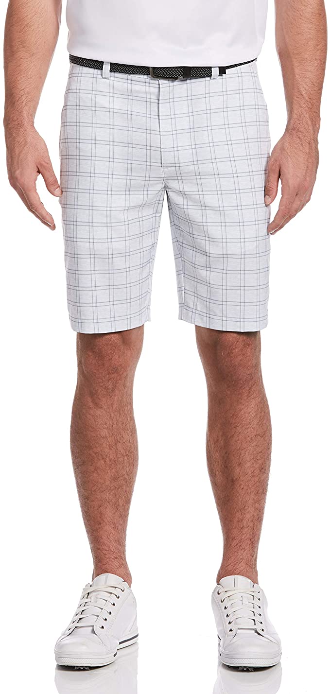 Mens PGA Tour Flat Front Printed Golf Shorts