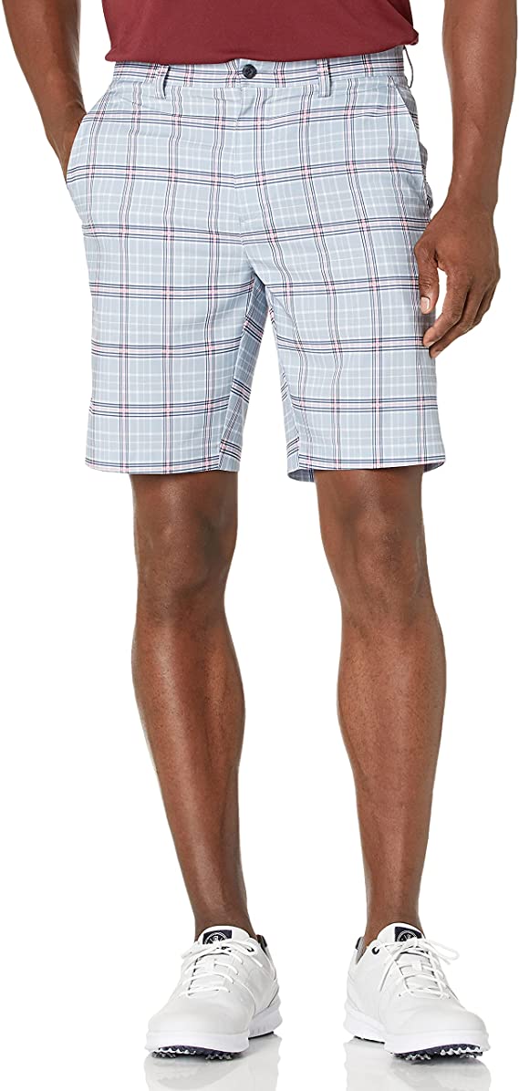 Mens PGA Tour Plaid Golf Shorts