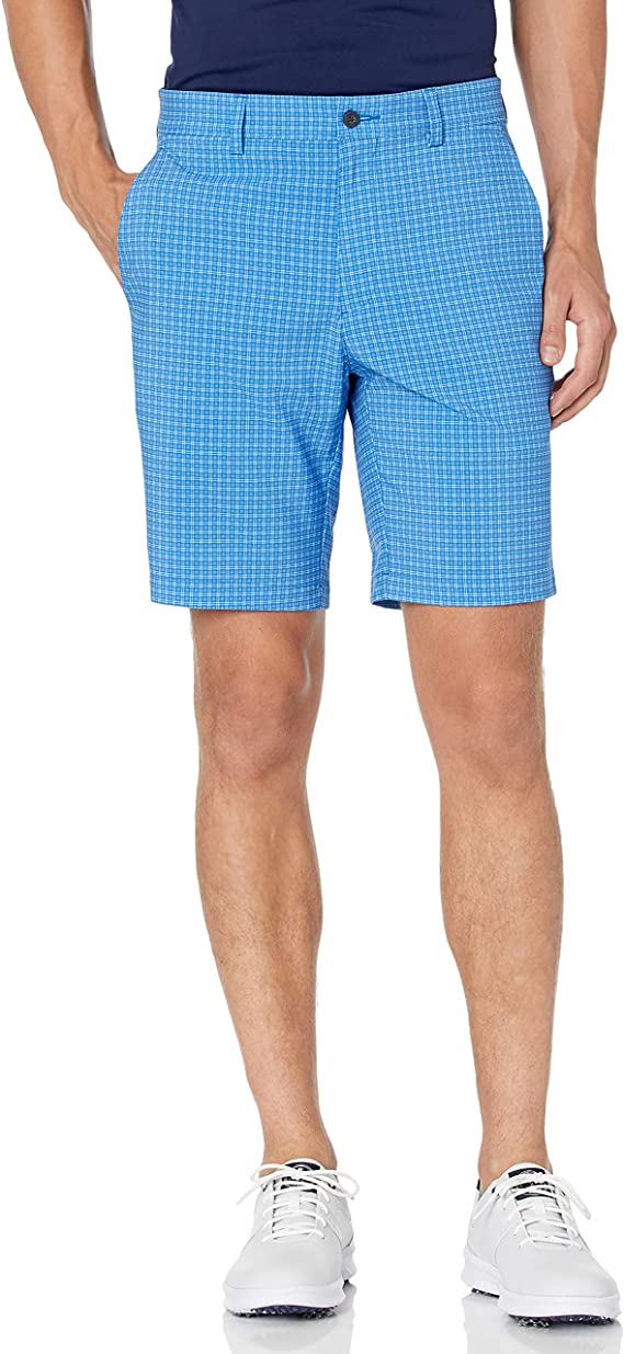 Mens PGA Tour Tonal Plaid Golf Shorts