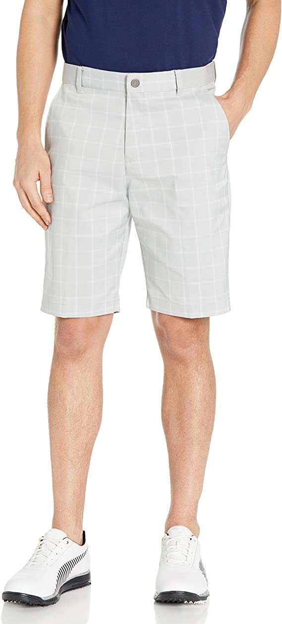 Puma Mens 2020 Plaid Golf Shorts