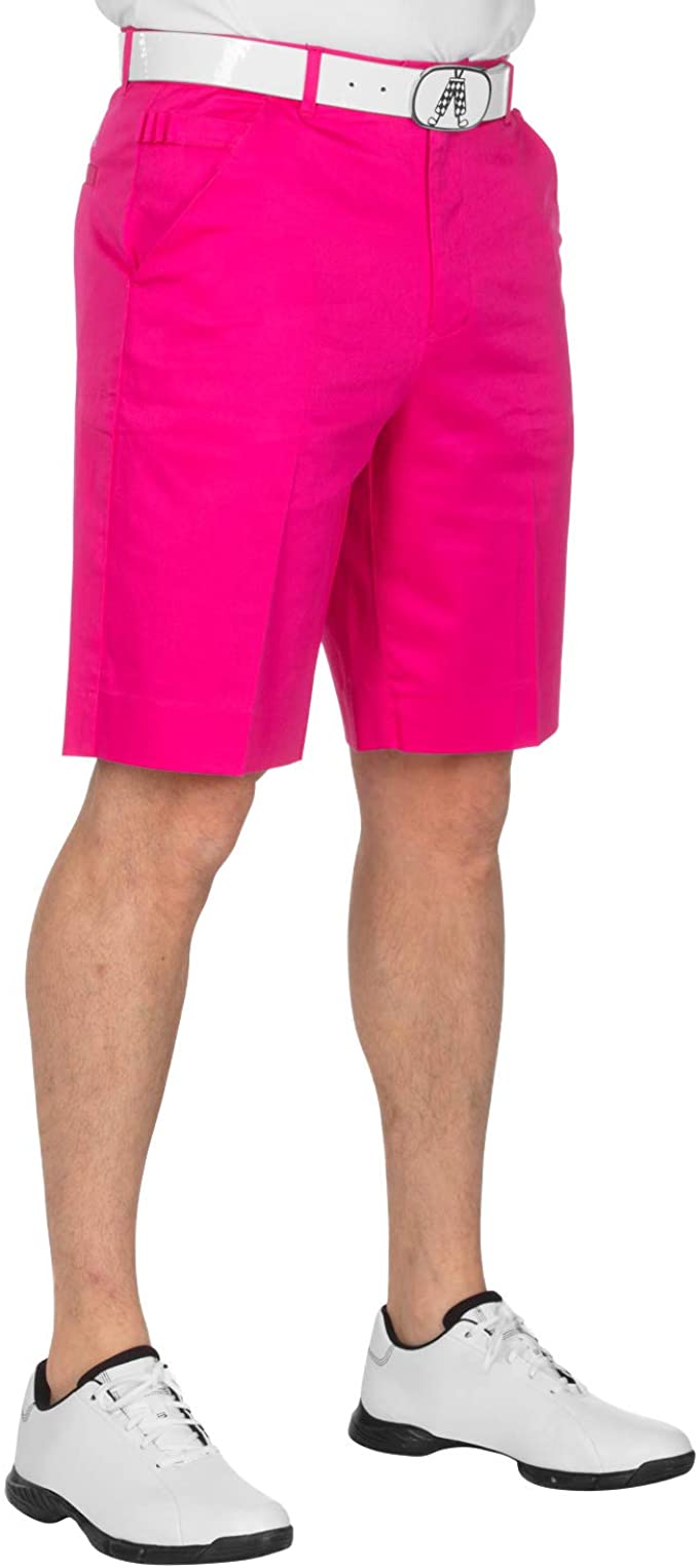 Royal and Awesome Mens Solid Colour Bright Golf Shorts