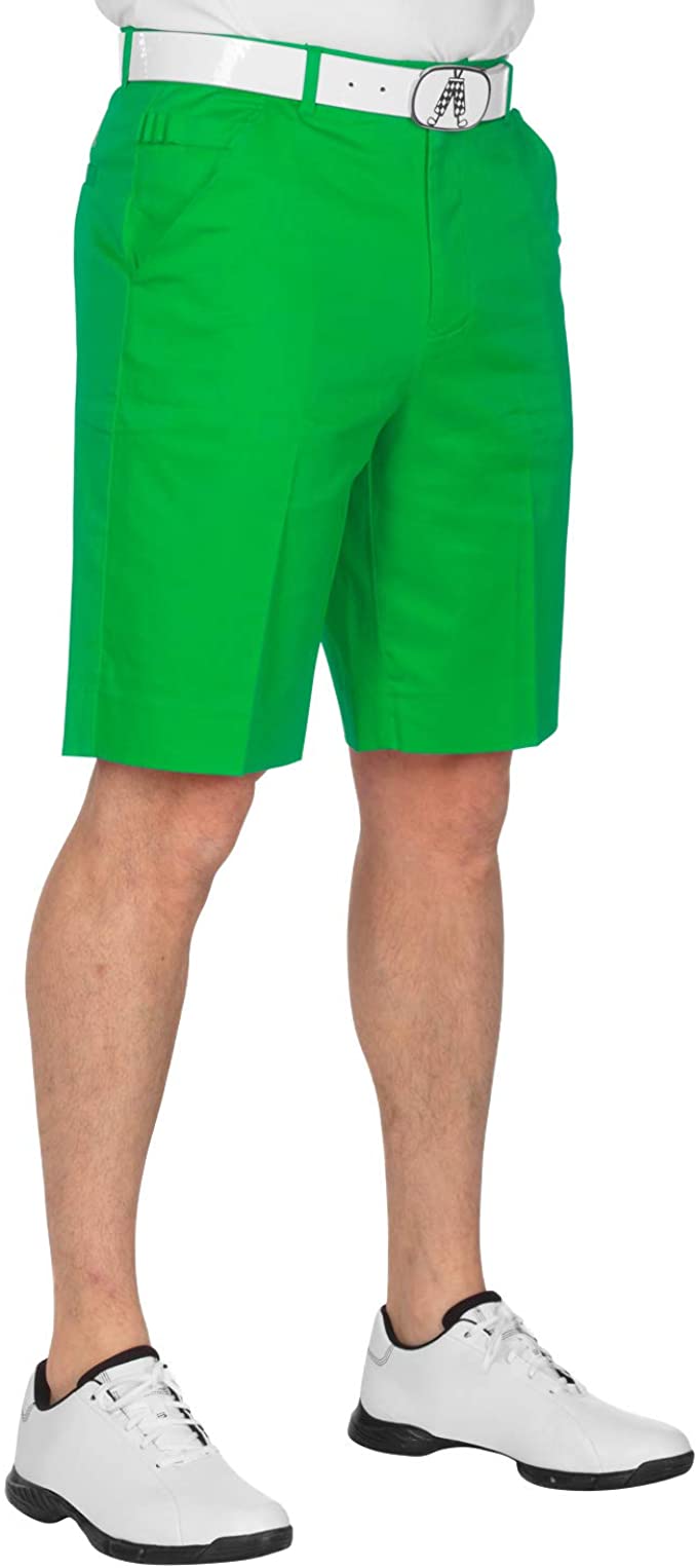 Royal and Awesome Mens Solid Colour Bright Golf Shorts