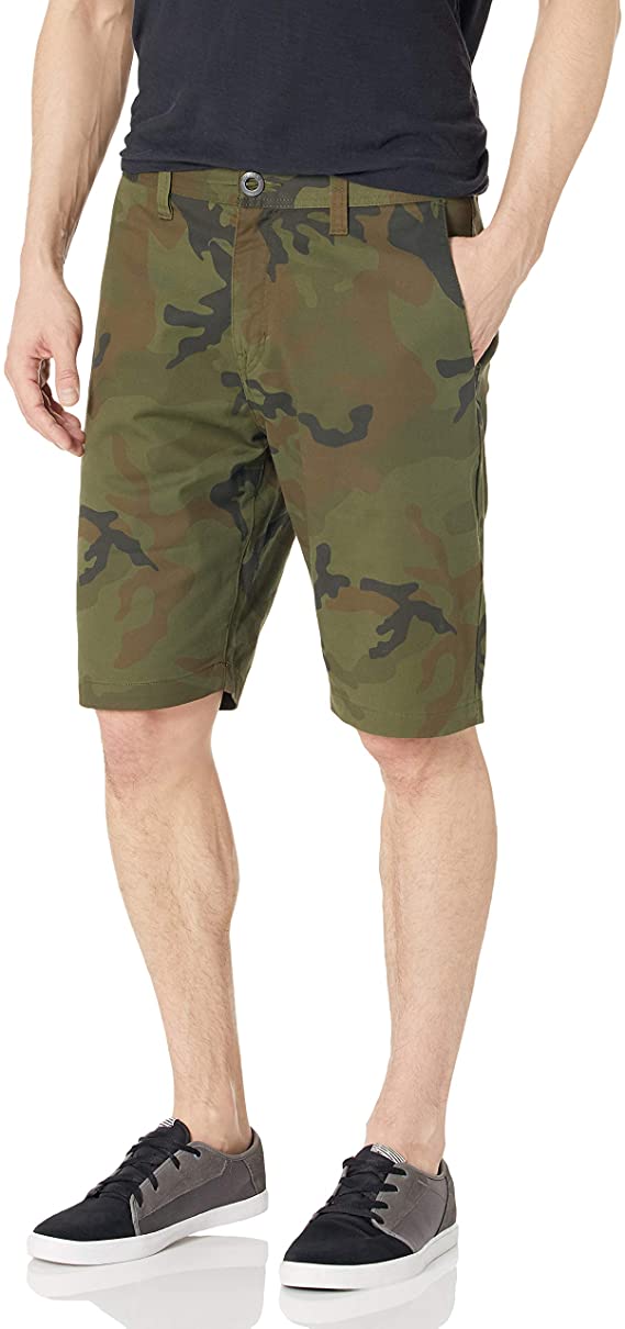 Volcom Mens Modern Fit Chino Golf Shorts