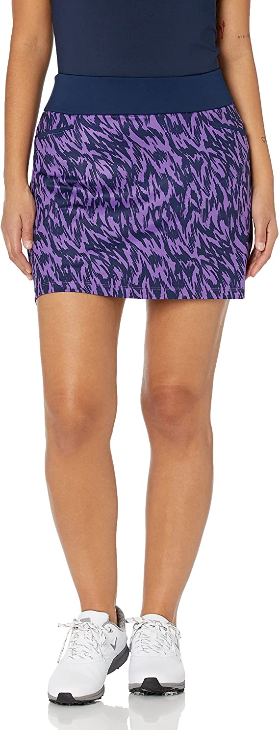 Womens Adidas Ultimate Knit Printed Golf Skorts