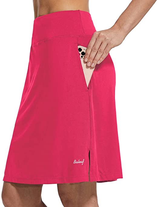 Baleaf Womens Knee Length Golf Skorts