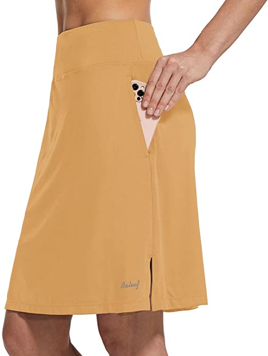 Baleaf Womens Knee Length Golf Skorts