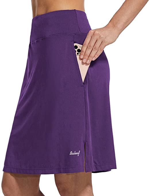 Baleaf Womens Knee Length Golf Skorts