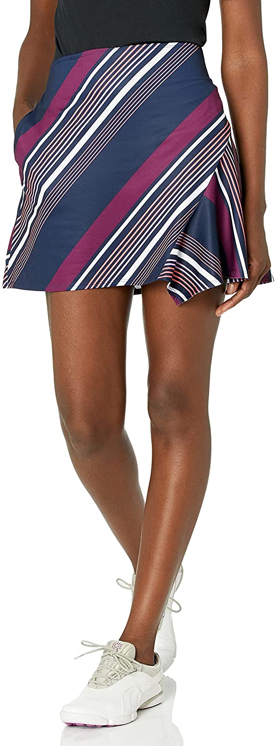 Womens Callaway Bias Stripe Golf Skorts