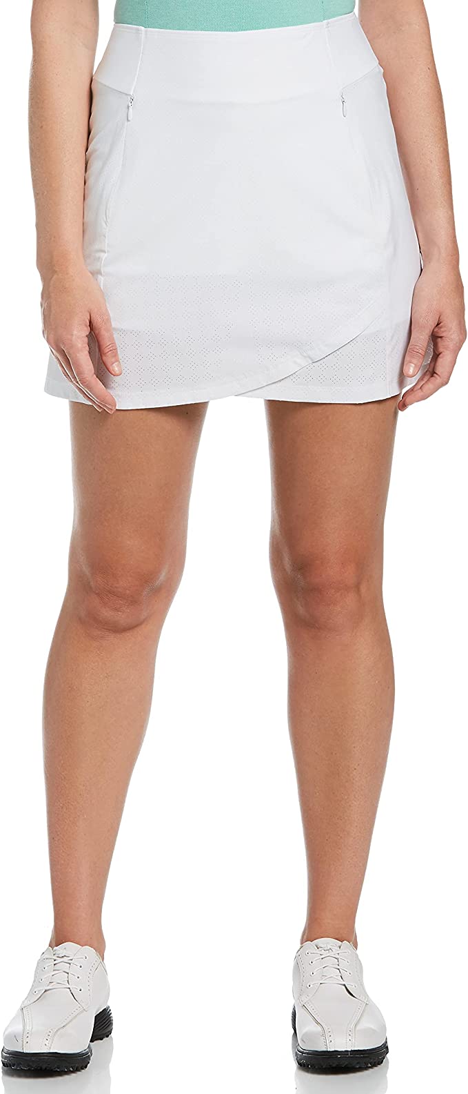 Womens Callaway Heather Perforated Golf Skorts