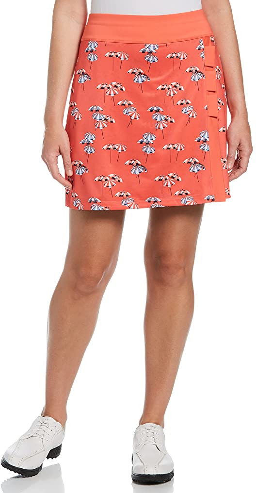 Womens Callaway Umbrella Faux Wrap Golf Skorts