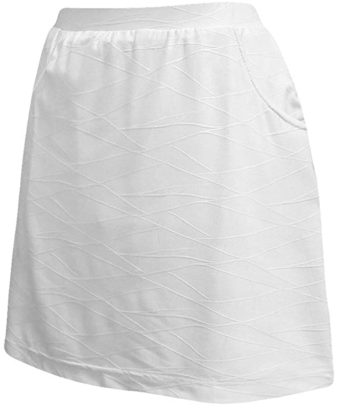 Monterey Club Womens Tonel Emboss Texture Knit Golf Skorts