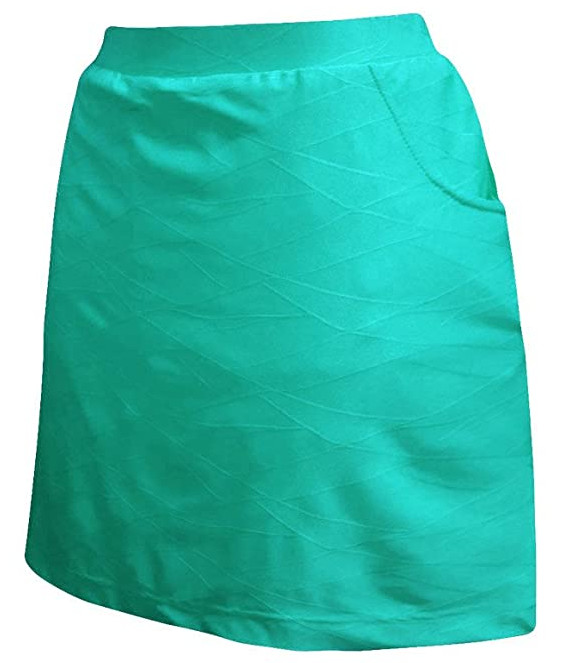 Monterey Club Womens Tonel Emboss Texture Knit Golf Skorts