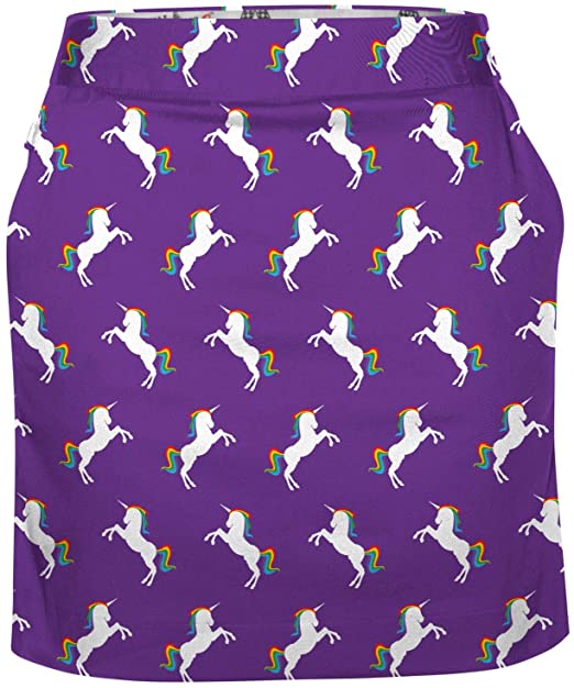 Womens Royal & Awesome Bright Funky Golf Skorts