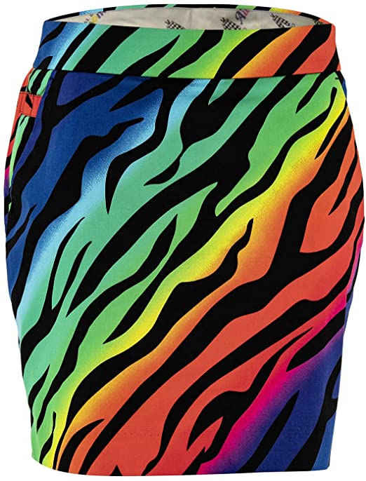 Royal & Awesome Womens Bright Funky Golf Skorts