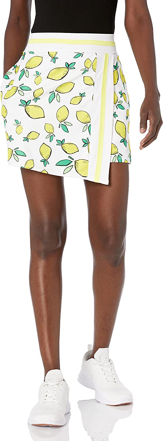 Womens PGA Tour Summer Lemon Print Golf Skorts