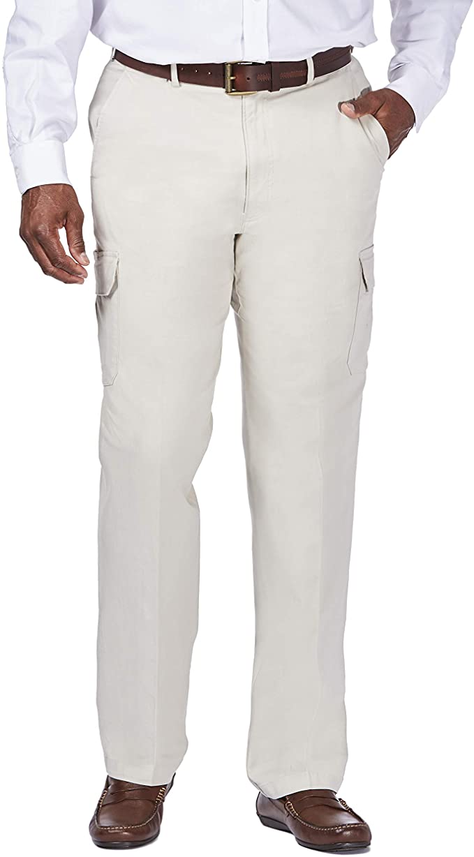 Mens Haggar Comfort Stretch Cargo Golf Pants