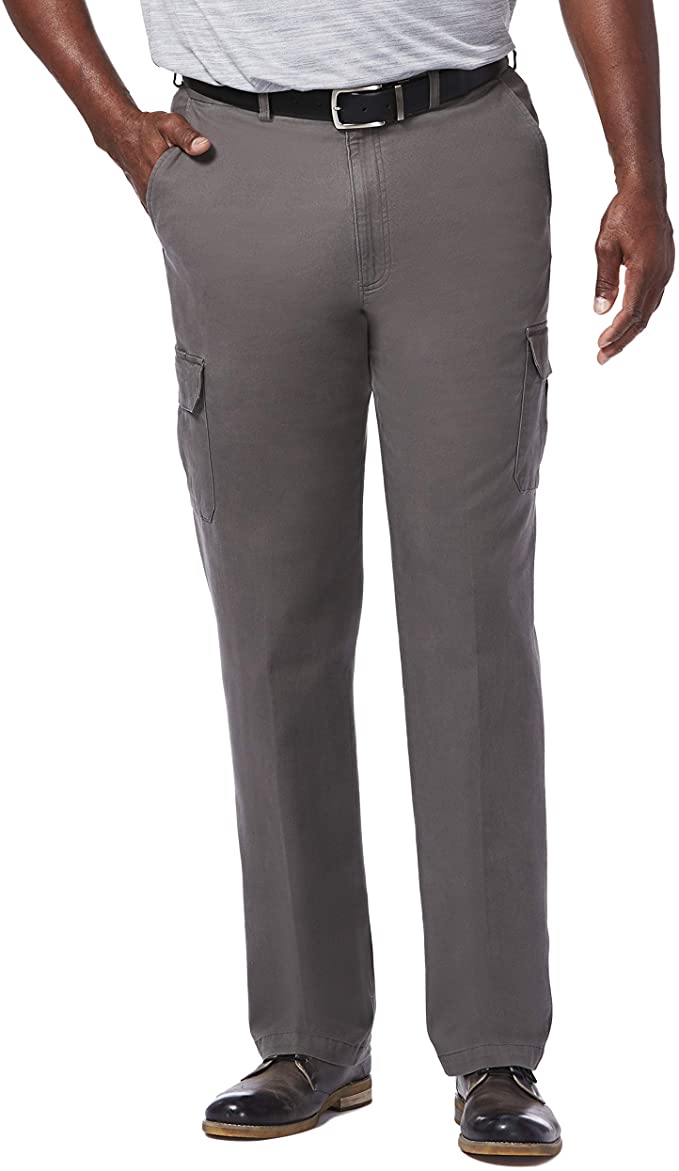 Haggar Mens Comfort Stretch Cargo Golf Pants