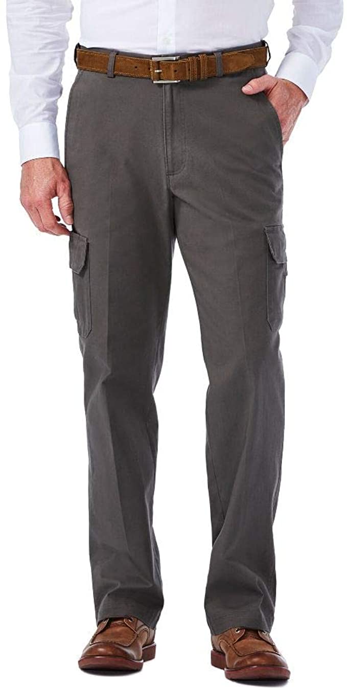 Haggar Mens Comfort Stretch Cargo Golf Pants