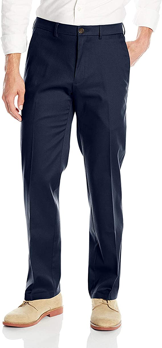 Haggar Mens Premium No Iron Khaki Golf Pants