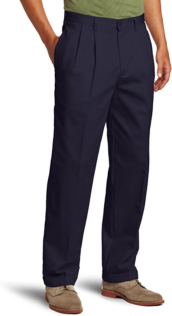 Izod Mens American Chino Double Pleated Golf Pants