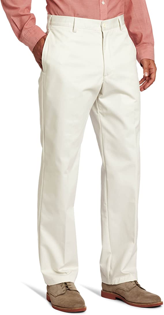 Izod Mens American Chino Flat Front Classic Fit Golf Pants