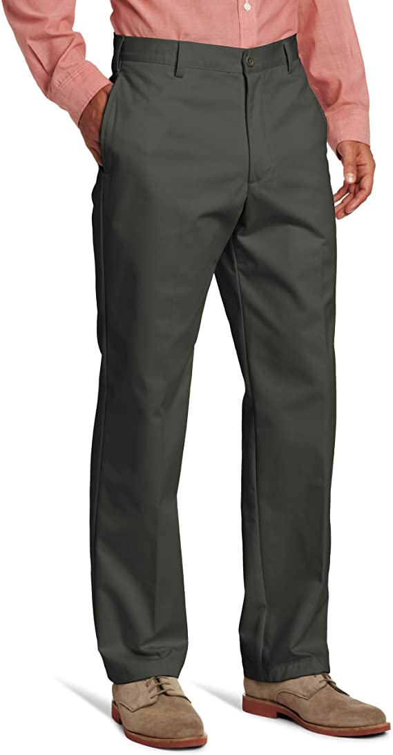 Izod Mens American Chino Flat Front Classic Fit Golf Pants