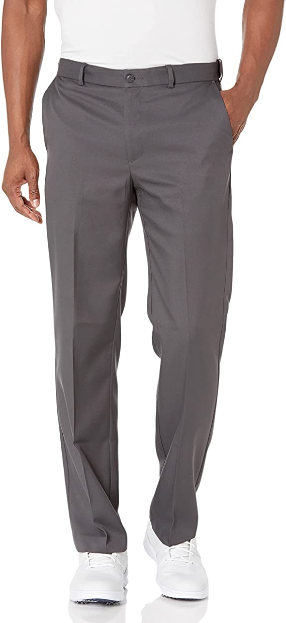 PGA Tour Mens Flat Front Expandable Waistband Golf Pants