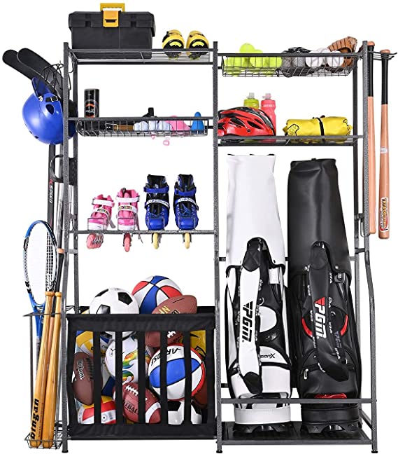 Mythinglogic Golf Bag Storage Stand Organizers