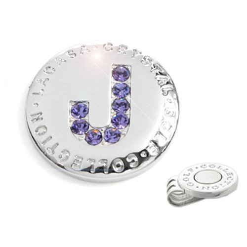 Elixir Golf Crystal Initial Golf Ball Marker With Hat Clip