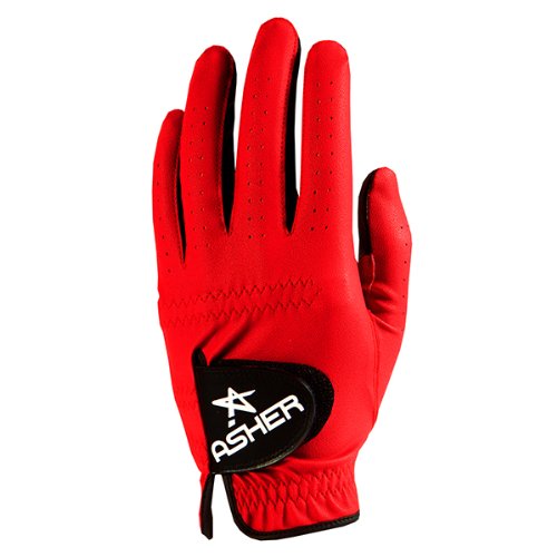 Mens Asher Chuck Hero Red Golf Gloves